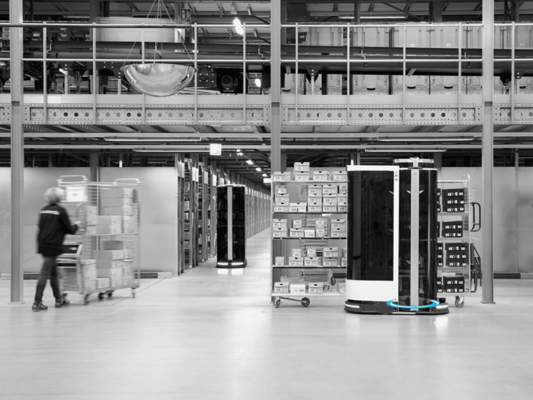 Pick-Roboter mit Wälzlager