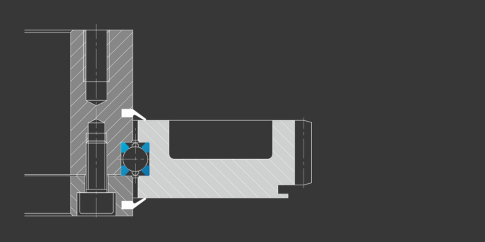 Wälzlager LER Antennenrotation