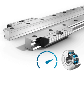 Produktbild Linearführung Typ FDH-R Einzelschienenpaar und Rollenschuhpaar Hochdynamisch