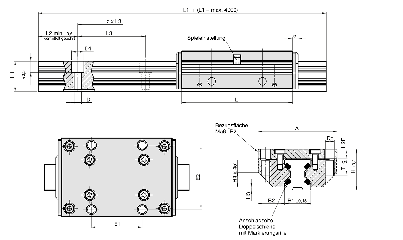 Technische Zeichnung FDG-K