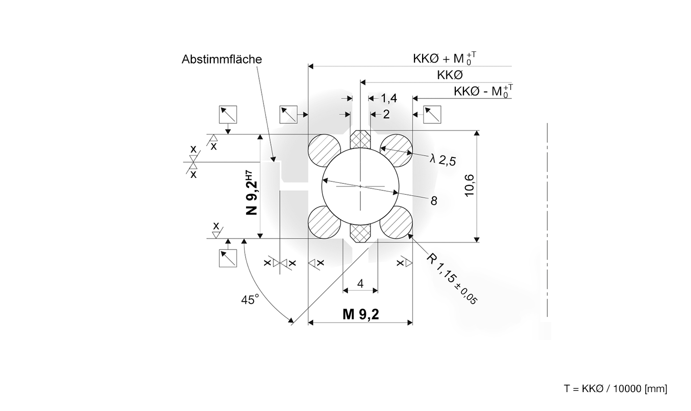 Technische Zeichnung LEL 2.5