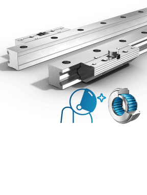 Produktbild Linearführung Typ FDI-R Einzelschienenpaar und Rollenschuhpaar Vakuumtauglich